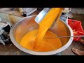 River of mango juice  indias biggest mango juice factory  indian street food