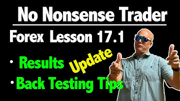 Forex Lesson 17.1 - No Nonsense Trader - Updated Results, Back-testing Tips, & Playing with fire!