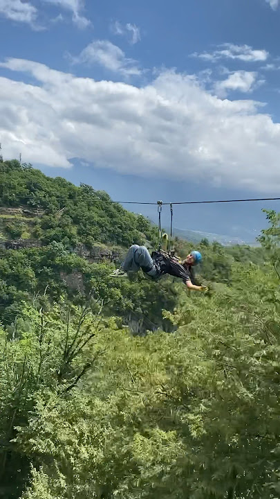 Zip lining at Yell Park 💛 #travel #visitarmenia #adventuresports #zipline