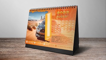 Creative Desk Calendar Design | Photoshop Tutorial