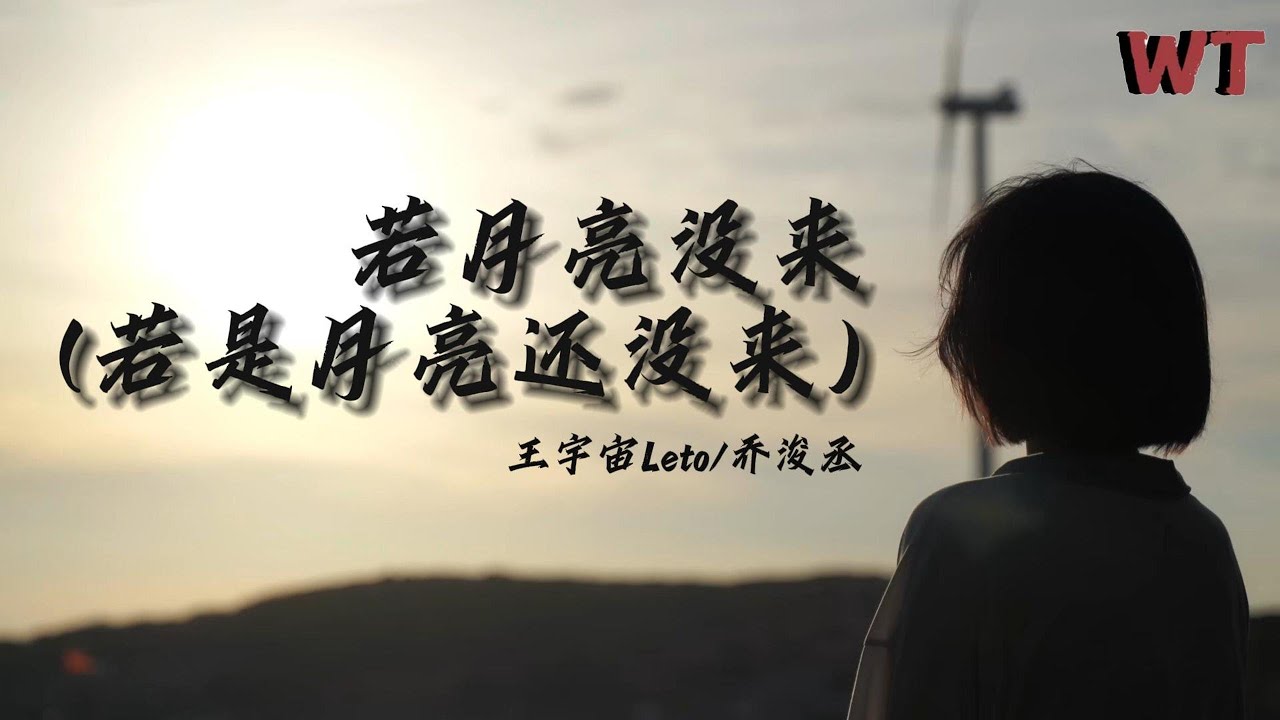 王宇宙Leto/乔浚丞 - 若月亮没来 (若是月亮还没来)『真若是晨风还没来，晚风也可吹入怀，吹着那一地树影温柔摇摆。』【动态歌词MV】