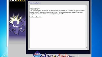 Installation of ANSYS 12.1 on Windows 7