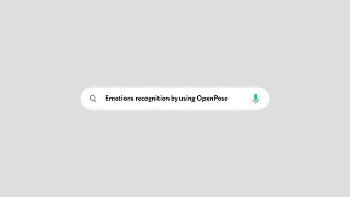 Emotion Recognition | OpenPose