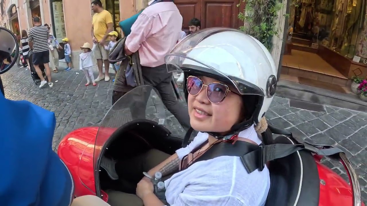 Touring Rome in a Vespa Sidecar! - Rome, Italy