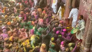 Vrindavan Temple Vrindavan Huge Crowd In Temple Vrindavan Mandir Mein Bhari Bheed