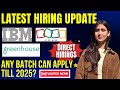 LATEST HIRING UPDATE | FOR ALL Bachelor's &amp; Master's Degree | LATEST 2025 DIRECT HIRINGS