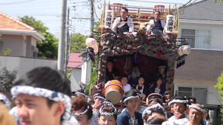 20170604 1001三軒町山車修復披露曳き廻し