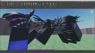One of my first animations with moon animator on roblox studio