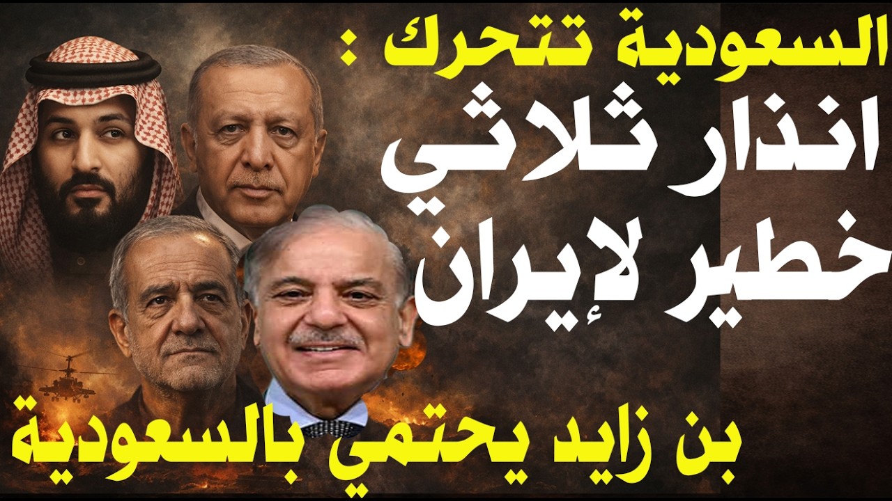 إنذار سعودي تركي باكستاني أخير لإيران… وطهران ترد بالتصعيد! وبن زايد يهدد بالحرب بعد تحرك المملكة