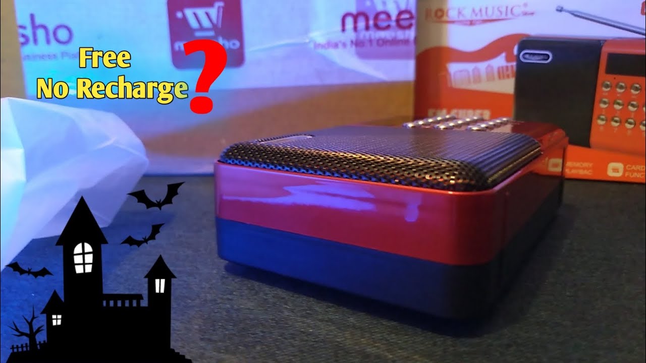 Pocket FM Radio Unboxing & Review Multimedia Speaker USB And SD Card Input 