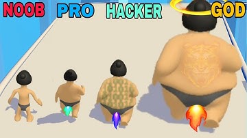 NOOB VS PRO VS HACKER VS GOD in Get Fat