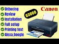 Canon Pixma G3060 printer Unboxing, Installation & Printing test | Best All in one Ink tank printer