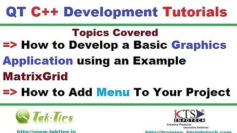 Basics Of Graphics Programming using QT C++ | Video|Matrix Grid