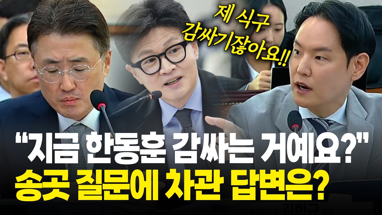 “지금 제 식구 감싸기잖아요!!", 한동훈 감싸는 차관에 '돌직구' / 2026년 국정감사 법사위
