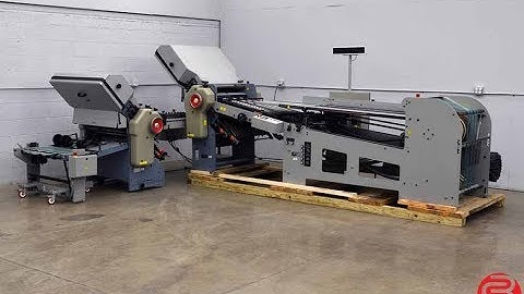 Stahl B26 Continuous Feed Paper Folder w/ 8 Page Unit and Mobile Delivery