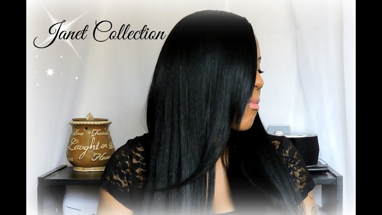 Janet Collection Natural Super Flow Deep Part Lace Wig - Bisa