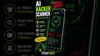 AI hacker scanner 😈⚠️ Built in Flutter with cyber effects 🔥 #flutter #hacker #ai #coding