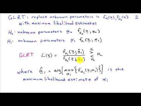 The Generalized Likelihood Ratio Test