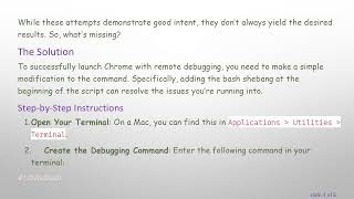 How to Launch Chrome with Remote Debugging from the Terminal