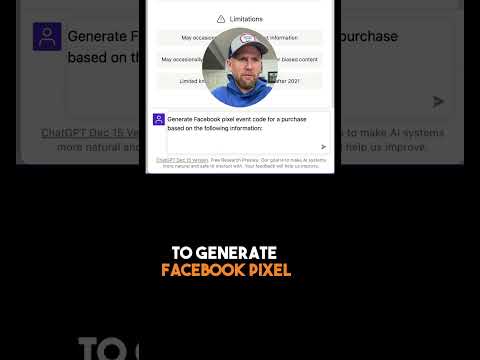 Use ChatGPT to Generate Facebook Pixel Code for a Purchase