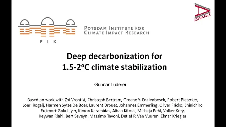 Deep Decarbonization for 1.5-2C Climate Stabilizat...