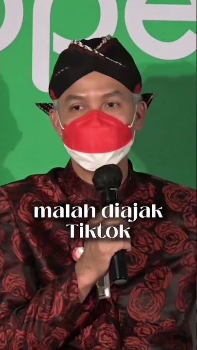 MOMEN KETIKA PAK GANJAR BERMAIN TIKTOK, COBA LIAT DEH PAK GANJAR JOGET TIKTOK!