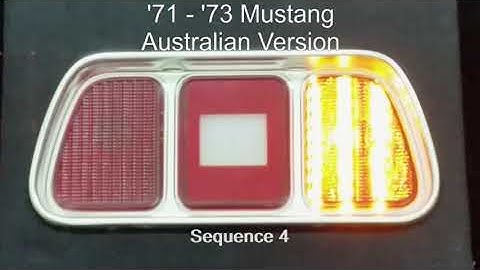 1971 - 73 Australian Mustang Sequential LED Tail Lights by Easy Performance Products