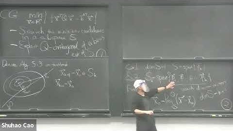 Optimization Lecture 25: Conjugate Gradient part 3