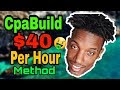 CPABUILD HOW TO MAKE MORE MONEY | MAKE MONEY ONLINE 2019