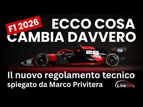 Video F1 2026: tutte le novità del regolamento tecnico