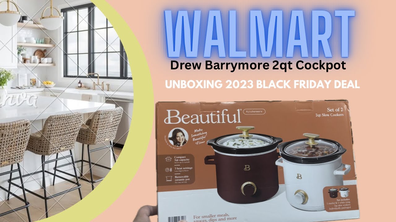 Unbox my new Beautiful by @Drew Barrymore crockpot with me