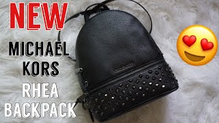 Unboxing: Michael Kors Rhea Zip Medium Backpack | First Impressions | New Style All Black