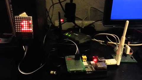 Scrolling Matrix Clock with Raspi and MAX7219