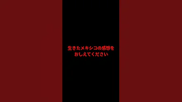 生きたメキシコの感想をお伝え下さい 