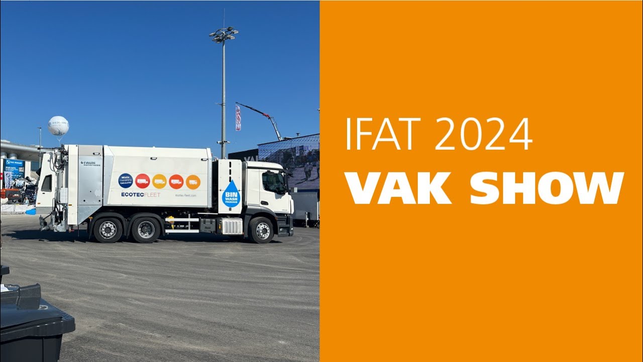VAK Truck in Action Show IFAT 2024 von FAUN