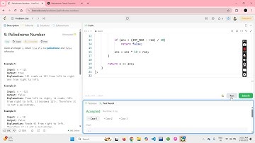 "Palindrome Number in C++ | Day 4 DSA Challenge 🔥 | LeetCode Easy"
