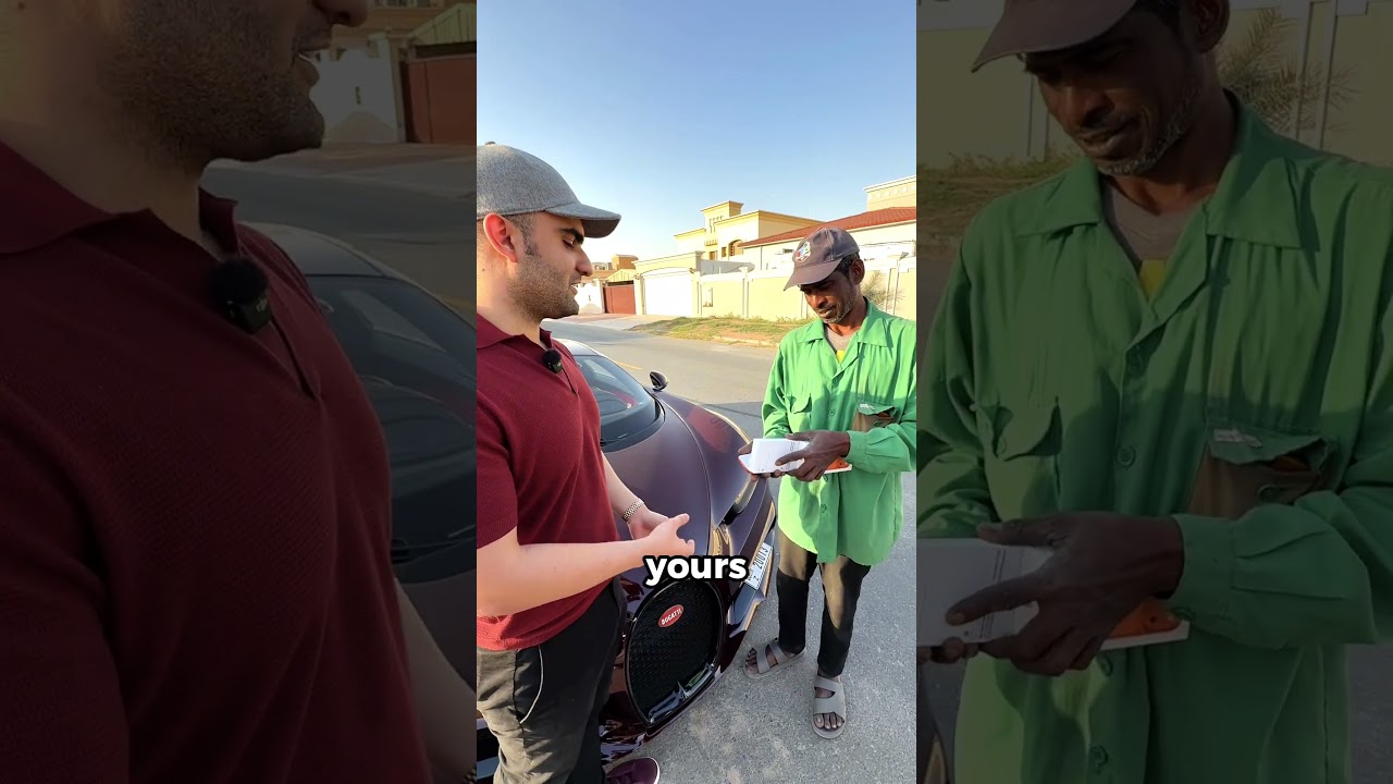 Giving iPhone away in Bugatti ❤️