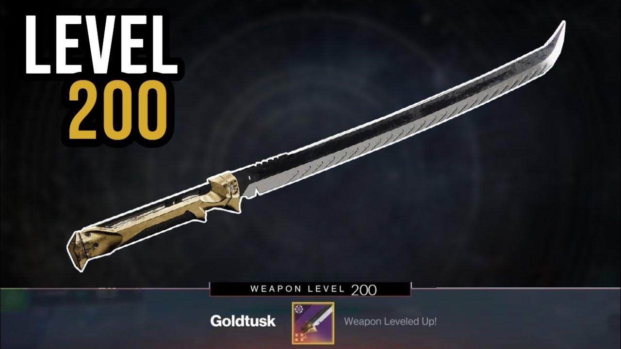 GoldTusk Lv. 200 Destiny 2 YouTube