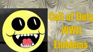 Call of duty COD WW2 Emblems Tutorial!!!!
