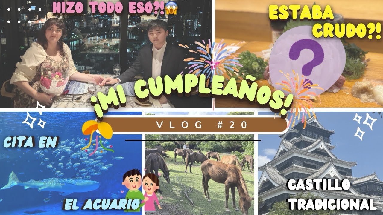 Así me consintio en mi cumpleaños 🥳🎂💕| Esto se come en Japón! 🇯🇵😱|Andábamos noviando🤭✨| Viajesito 🚘