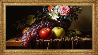 Traditional Fruit Still Life 4K | 2 Hour Relax Screen screenshot 3