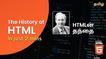 Introduction to HTML | tamil | History of Html in 2 Minutes