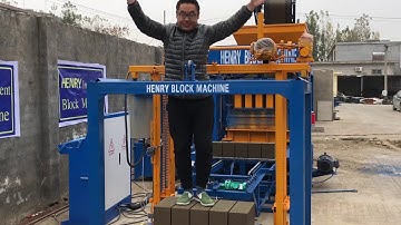 QT4-18 solid concrete block machine test solid concrete blocks 400*150*200 big blocks