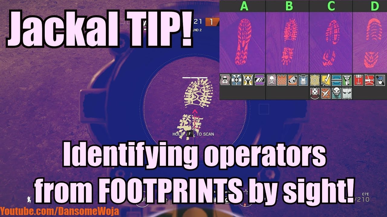 Jackal TIPS! How to Identify Operators from FOOTPRINTS by sight