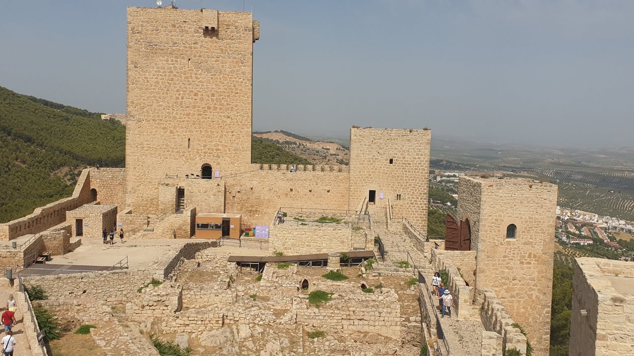 جولة في مدينة Jaén ,,الإسبانية وقلعة سانتا كاتالينا ،،موسيقى بدون حقوق الطبع والنشر