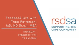 Facebook Live with Dr. Traci Patterson | CRPS in Children
