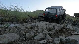 #wife#and#I#crawling#in#our#rc#park#axial#bronco#axial#jeep#XJ