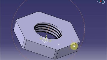 Catia V5 tutorial | Part Design | Simple Nut [ Must Watch]