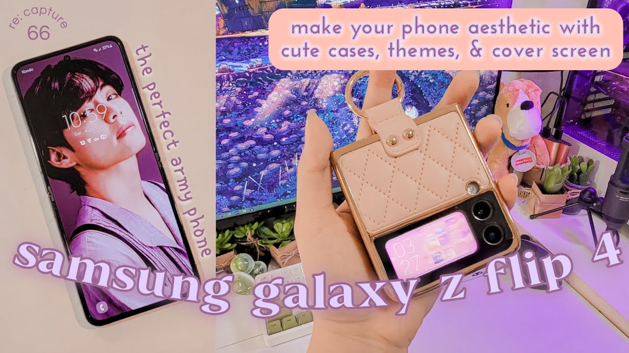 Samsung Galaxy Z Flip 4 💜 aesthetic unboxing