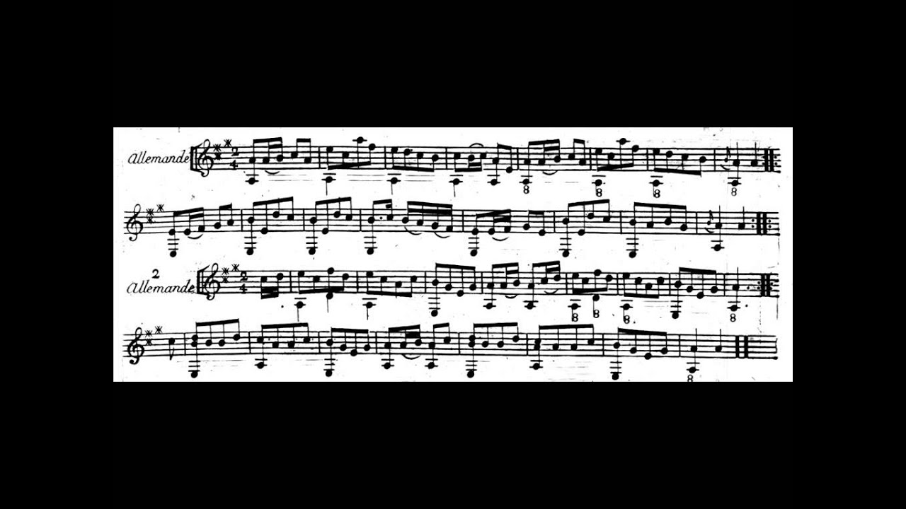 Deux petites allemandes pour 'cistre ou guitarre allemande' (c.1780)